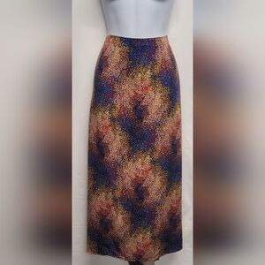 NEW Time And Tru Long Skirt XXL 20 Colorful Elastic Back Waist Flowy